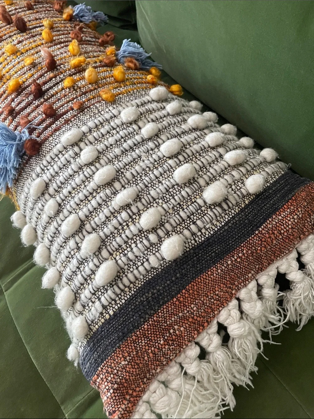 RARE Anthropologie x All Roads Long Boho Lumbar Body Pillow